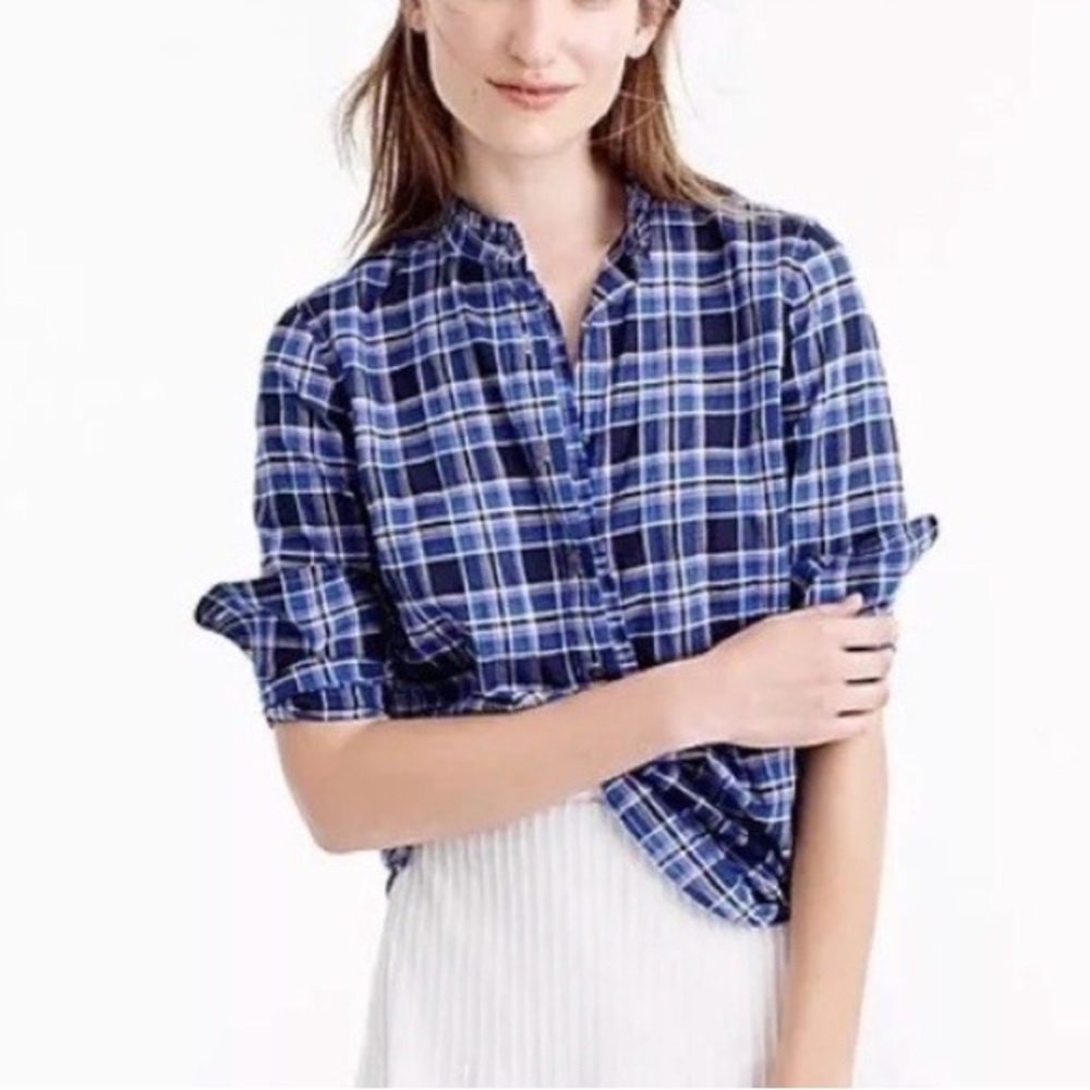 J. Crew Ruffle Popover Shirt